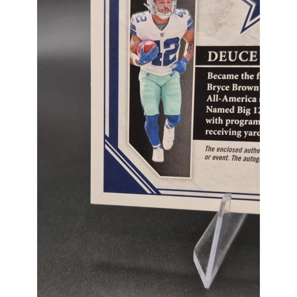 2023 Panini Limited Deuce Vaughn 150 Rookie Patch Autograph 49/99 RC Cowboys
